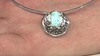 Zilveren hanger met een larimar (MONOSONO COLLECTION)