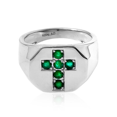 Anello in argento con Smeraldo