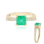 14K Russian Emerald Gold Ring (de Melo)