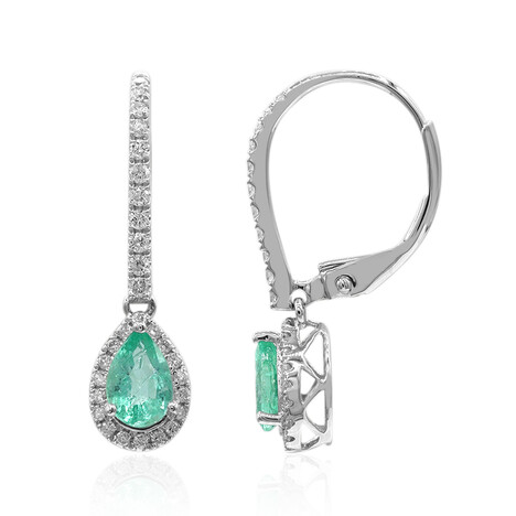 AAA-Sambia-Smaragd-Goldohrringe (CIRARI)