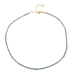 Blue Diamond Silver Necklace