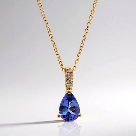 Collana in oro con Tanzanite AAA