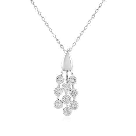 Collier en argent et Diamant I2 (J)