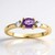 Anello in oro con Zaffiro Ceylon Porpora