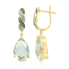 Orecchini in oro con Ametista Verde