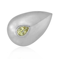 Limonen-Citrin-Silberring (MONOSONO COLLECTION)