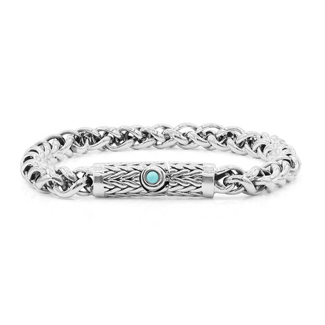 Bracelet en argent et Turquoise (Nan Collection)