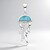 Ciondolo in argento con Larimar