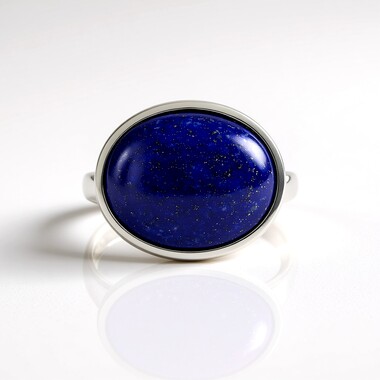 Lapislazuli-Silberring (Ornaments by de Melo)