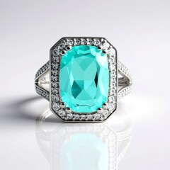 Anello in argento con Quarzo color paraiba