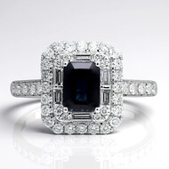 Blauer Ceylon-Saphir-Goldring
