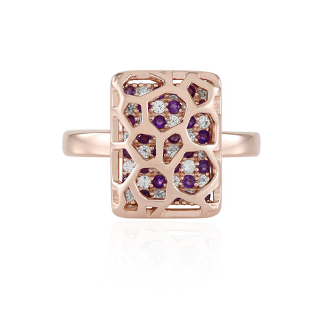 Anillo en plata con Amatista