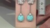 Pendientes en plata con Turquesa (dagen)