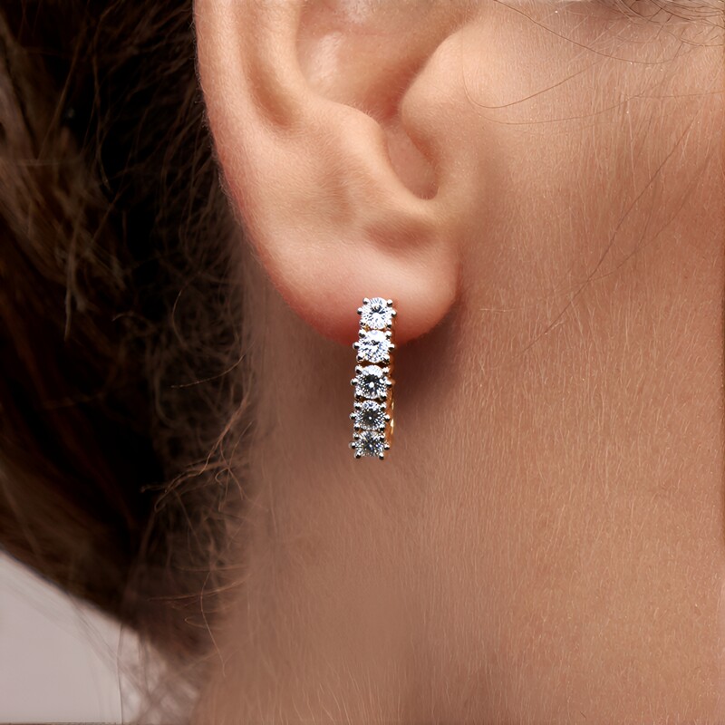 Orecchini in argento con Diamante VS1 (G) (Annette)