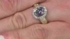 Anillo en oro con Tanzanita rosa sin calentar