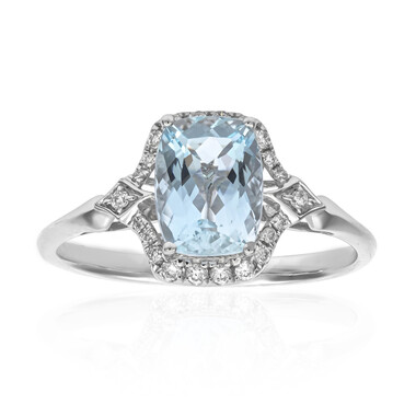 AAA-Brasilianischer Aquamarin-Goldring (CIRARI)