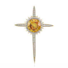 Colgante en oro con Esfalerita