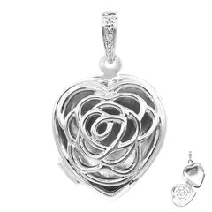 Ciondolo in argento con Topazio Bianco