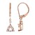 Pendientes en oro con Morganita AAA