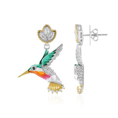 Boucles d'oreilles en argent et Topaze blanche (Dallas Prince Designs)