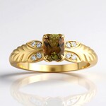 Anello in oro con Andalusite (de Melo)