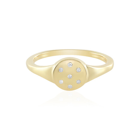 I2 (I) Diamant-Silberring