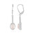 Pendientes en plata con Cuarzo rosa (MONOSONO COLLECTION)
