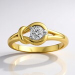 Anello in oro con Diamante SI1 (G) (Annette)