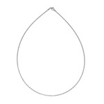 Omega-Silberhalsreif - 7,7 g - 45 cm