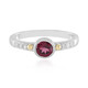 Anello in argento con Rodolite (Granulieren)