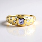 Anello in argento con Tanzanite