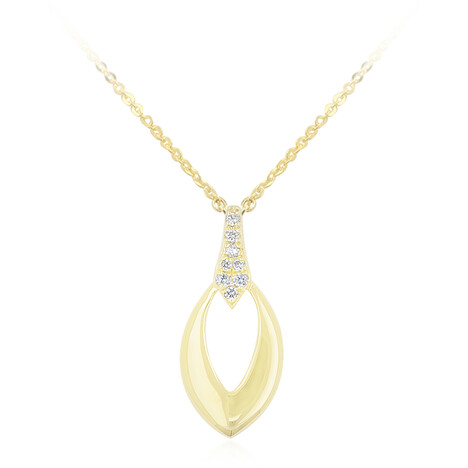 Lupenreiner (F) Brillant-Goldhalskette (LUCENT DIAMONDS)