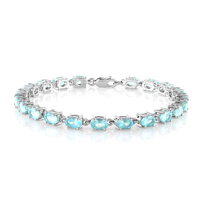 Bracelet en argent et Apatite bleue