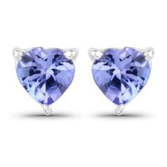 Pendientes en plata con Tanzanita