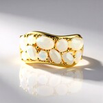 Bague en argent et Opale Welo