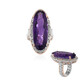 Zilveren ring met een amethist (Gems en Vogue)