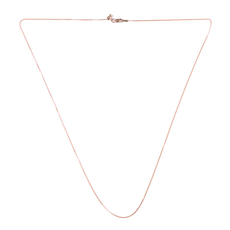 Silber-Panzerkette - 61 cm - 1,85 g - rosévergoldet