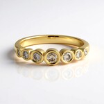 Anello in argento con Diamante Cioccolato I2