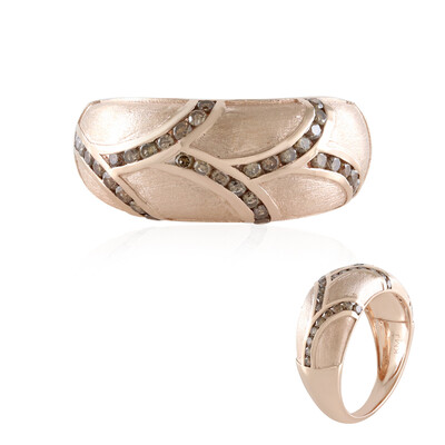 I2 Champagner-Brillant-Goldring (KM by Juwelo)