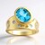 Anello in oro con Topazio Marambaia (de Melo Gold)