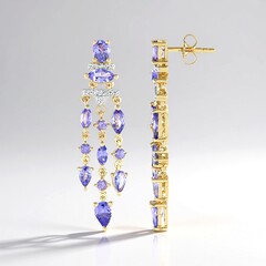 Orecchini in argento con Tanzanite