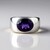 Anello in argento con Ametista Siberiana