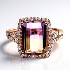 Anello in oro con Ametrina