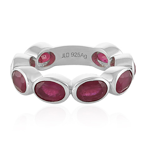 Anillo en plata con Rubí de Madagascar