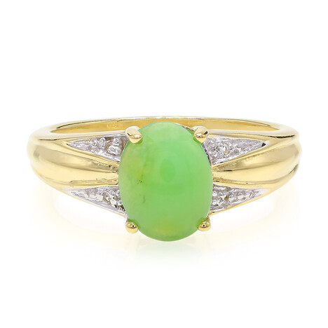 Kaiserlicher Chrysopras-Silberring