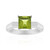 Anillo en plata con Peridoto de Jilin