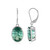 Grüner Fluorit-Silberohrringe