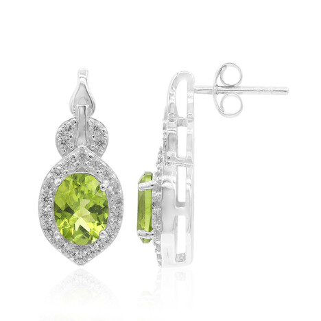 Orecchini in argento con Peridoto