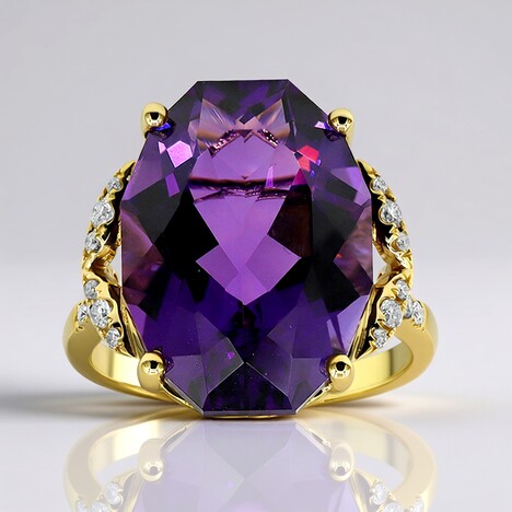 Anello in oro con Ametista (CIRARI)