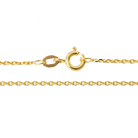 375er Gelbgold-Ankerkette diamantiert - 50 cm - 2,33 g